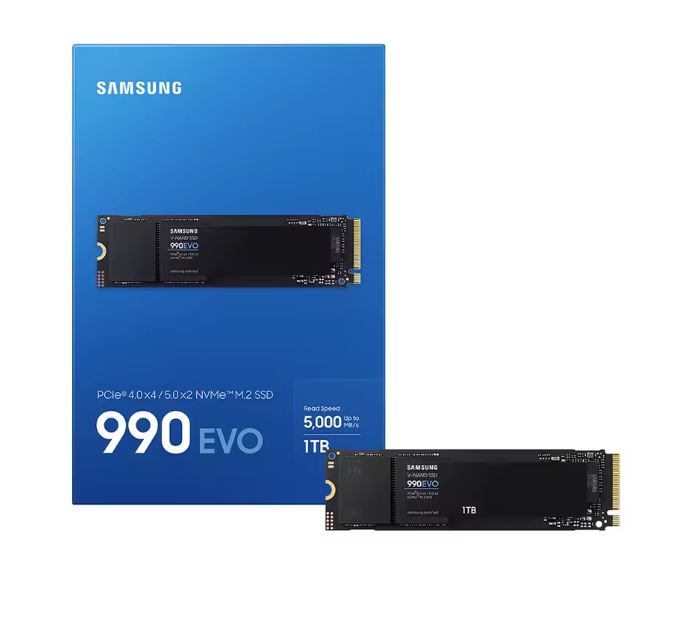 SAMSUNG SSD 990 EVO PCIe 4.0 NVMe M.2 1TB SSD