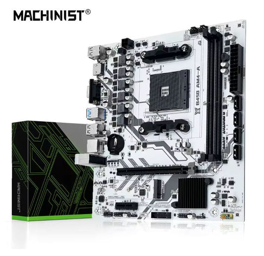 MACHINIST B450 Motherboard for AMD Processor with Dual-channel DDR4 Support