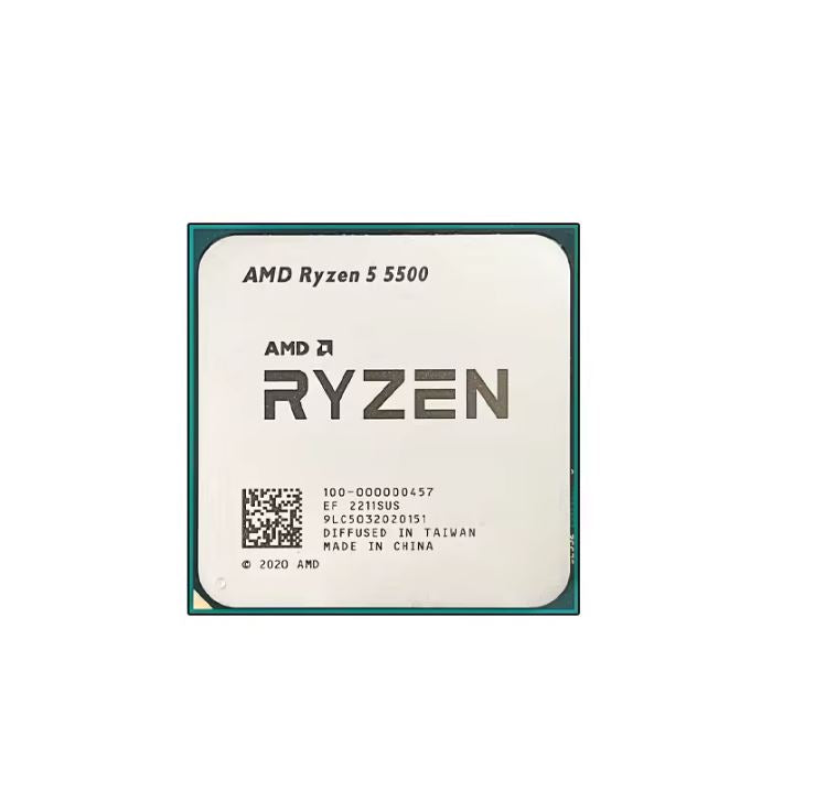 AMD Ryzen 5 5500 6-Core CPU Processor (R5 5500) – Brand New, Socket AM4, High-Performance