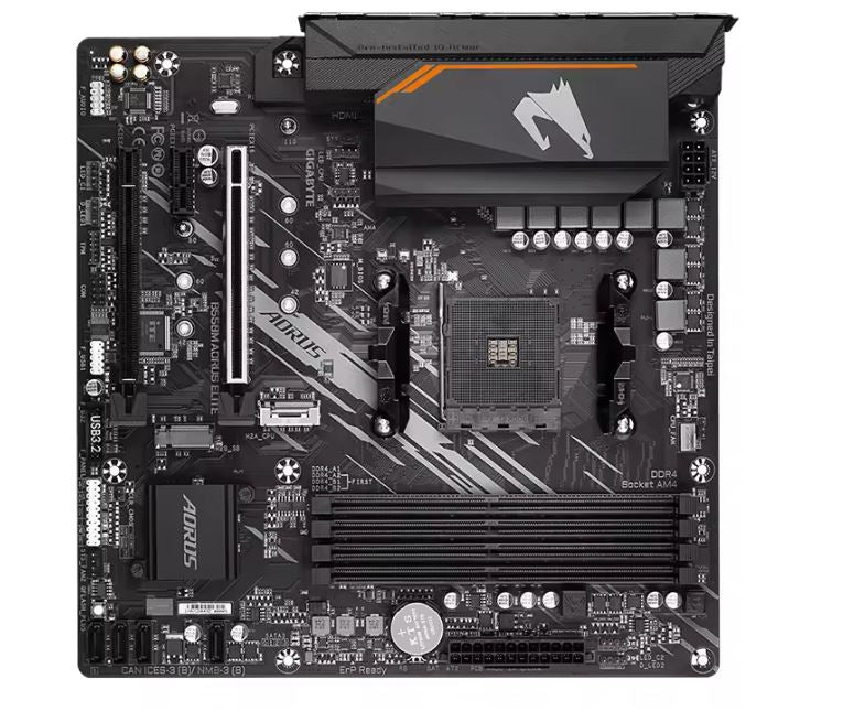 GIGABYTE B550M AORUS ELITE Micro-ATX Motherboard