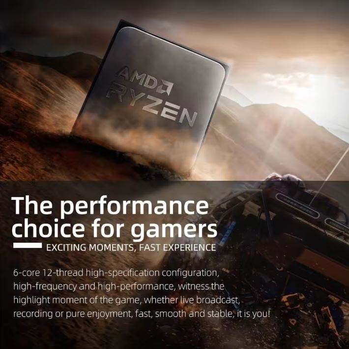 AMD Ryzen 5 5500 6-Core CPU Processor (R5 5500) – Brand New, Socket AM4, High-Performance