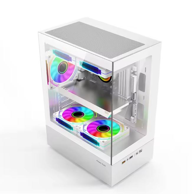 Realm Desktop Computer Case – Seaview Room Side Transparent M-ATX/ITX