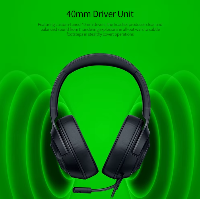 Fone de ouvido gamer Razer Kraken X Essential 7.1