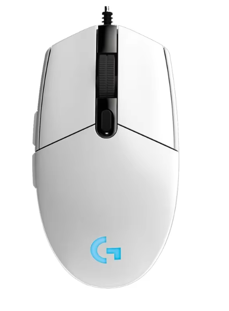 Mouse gamer com fio USB Logitech G102 para PC/Mac e laptop