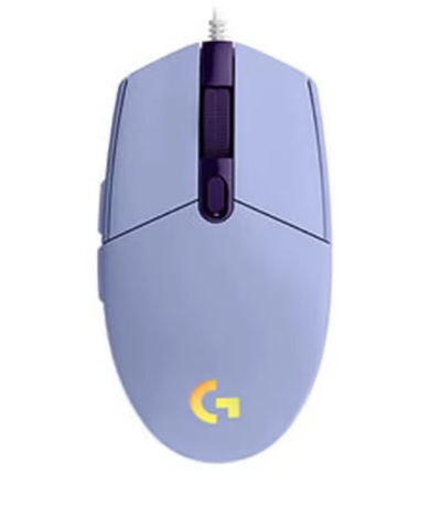 Mouse gamer com fio USB Logitech G102 para PC/Mac e laptop