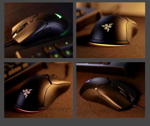 Mouse competitivo para jogos Razer Venomous Cable - Edição especial