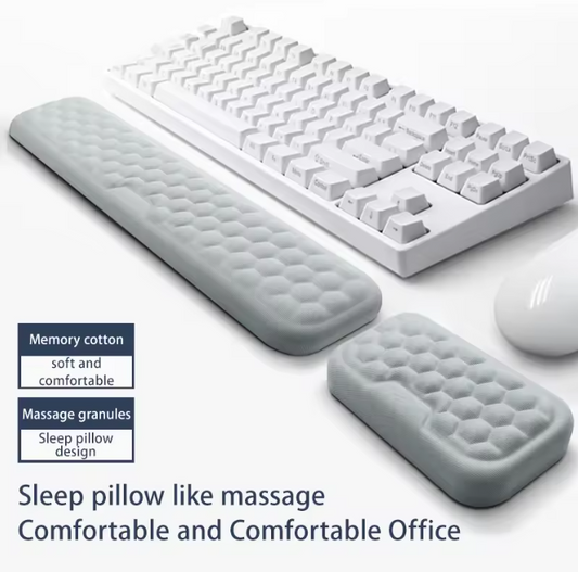 Ergonomic Keyboard and Mouse Wrist Rest – Memory Foam Support