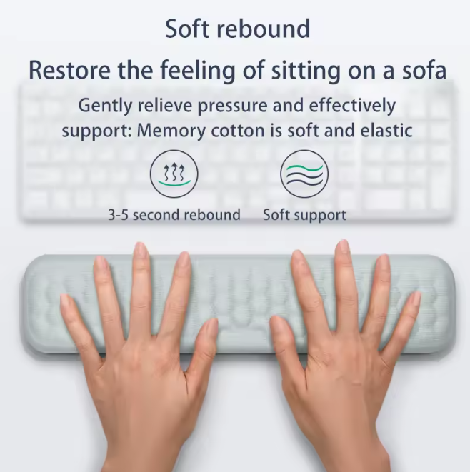 Ergonomic Keyboard and Mouse Wrist Rest – Memory Foam Support