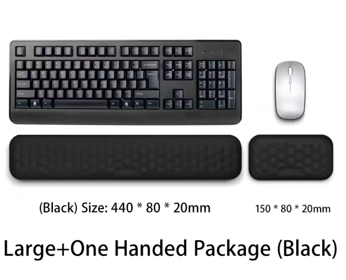 Ergonomic Keyboard and Mouse Wrist Rest – Memory Foam Support