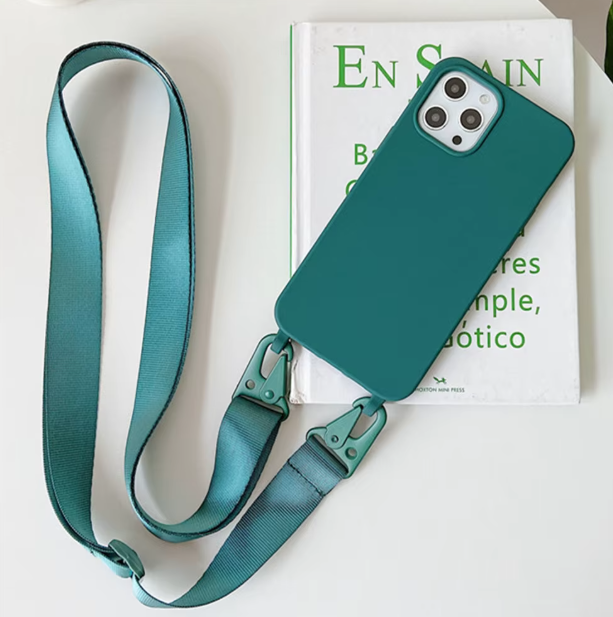 Crossbody Necklace Strap Lanyard – Shockproof Protection for iPhone Models