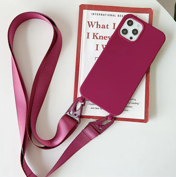 Crossbody Necklace Strap Lanyard – Shockproof Protection for iPhone Models