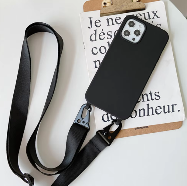 Crossbody Necklace Strap Lanyard – Shockproof Protection for iPhone Models