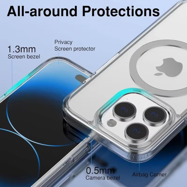 Magnetic Original Clear Case für iPhone – Transparente Silikonhülle