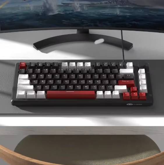 MageGee 75 % mechanische Gaming-Tastatur – Kabelgebundene Tastatur mit blauer Hintergrundbeleuchtung