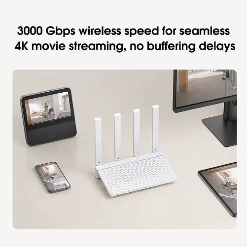 Xiaomi Router AX3000T – WiFi 6 Dual-Band Mesh Gigabit Wireless Router with 3000Mbps Speed