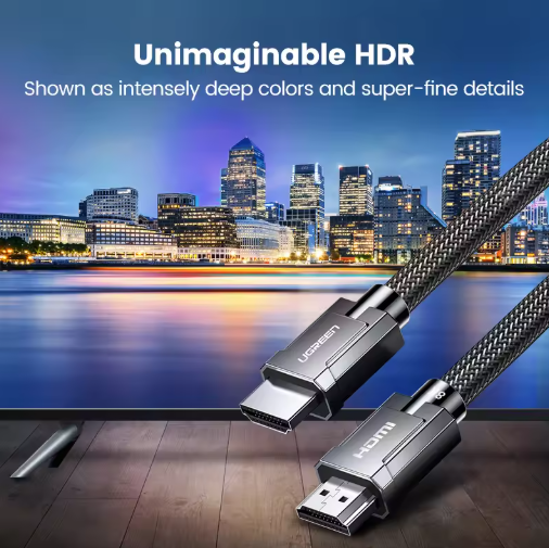 UGREEN 8K HDMI-kompatibles Kabel – Ultra High-Speed ​​48Gbps zertifiziertes Kabel für 8K@60Hz, eARC und Dolby Vision