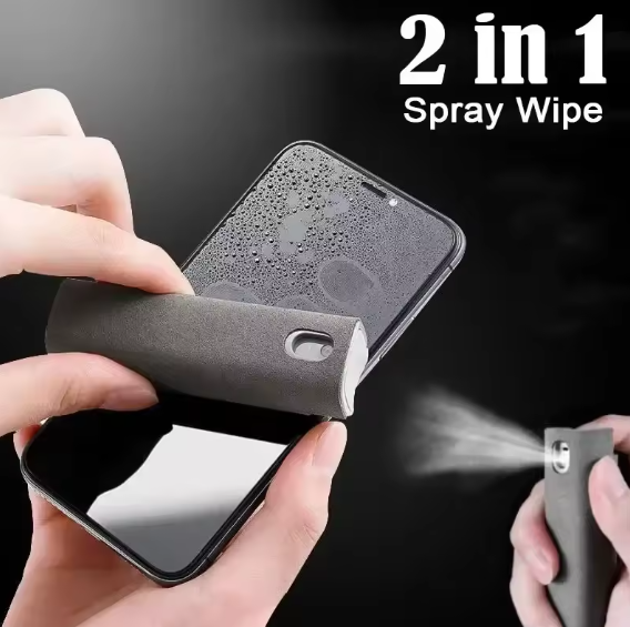 Microfiber Screen Cleaner Spray Bottle – Compact and Efficient Cleaning