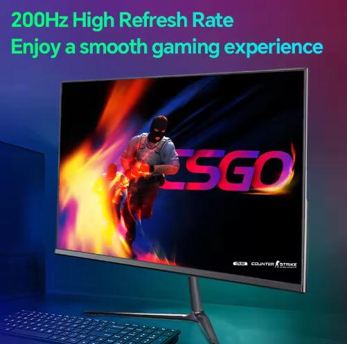 Anmite 24-Inch Gaming Monitor – 200Hz IPS LCD, 1920×1080P FHD Ultra-Thin Display