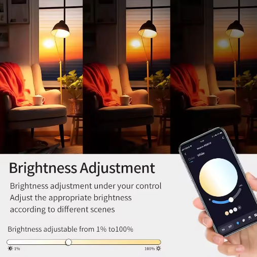 Smart LED Light Bulb – 9W RGB Color Changing Smart Life App Control